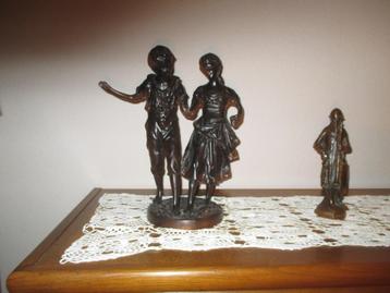 Bronzen groep - 45 cm - A. Moreau beschikbaar voor biedingen