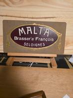 Carton publicitaire  malta brasserie  François Seloignes, Collections, Marques & Objets publicitaires, Enlèvement ou Envoi