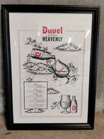 duvel poster in kader, Verzamelen, Ophalen, Zo goed als nieuw, Reclamebord, Plaat of Schild, Duvel