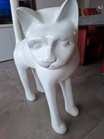 Grote witte kat Xxl, Ophalen, Nieuw, Overige materialen, Dierenbeeld
