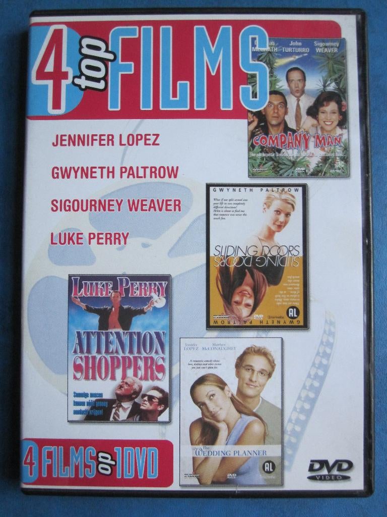 4 Top Films (4 films op 1 DVD), Cd's en Dvd's, Dvd's | Komedie, Zo goed als nieuw, Overige genres, Boxset, Alle leeftijden, Ophalen of Verzenden