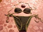 (22)- bikini femme t.40 noir doré - yon yi -, Zwart, Ophalen of Verzenden, Zo goed als nieuw, Yon yi