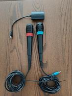 PlayStation SingStar microfoons (2x) + USB-adapter, Games en Spelcomputers, Ophalen of Verzenden, Gebruikt, Microfoon, PlayStation 3