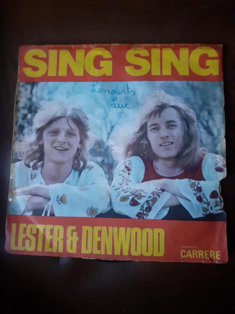 45T Lester & Denwood : Sing sing (Belpop), Ophalen of Verzenden