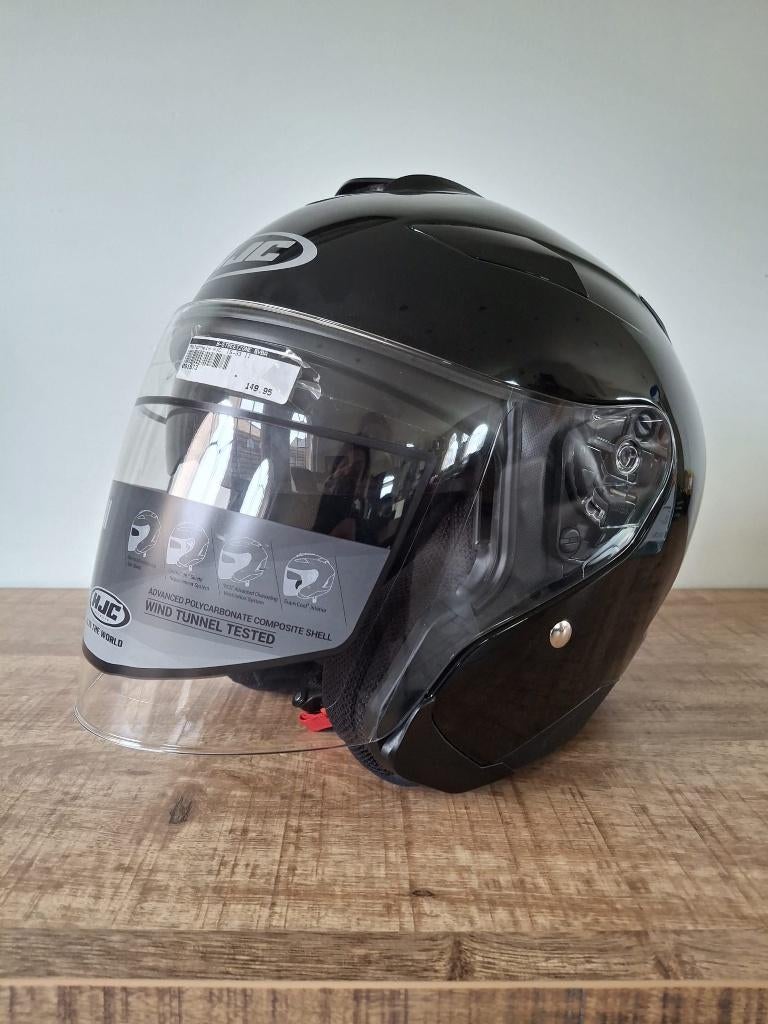 STOCKDEALS! Motorhelm Jet - HJC IS+33 II (Maat XS), Motoren, Kleding | Motorhelmen, Dames, Heren, Jethelm, XS, HJC, Nieuw met kaartje