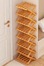 Opvouwbaar schoenenrek van bamboe, Huis en Inrichting, Kasten | Stellingkasten, Ophalen, Zo goed als nieuw