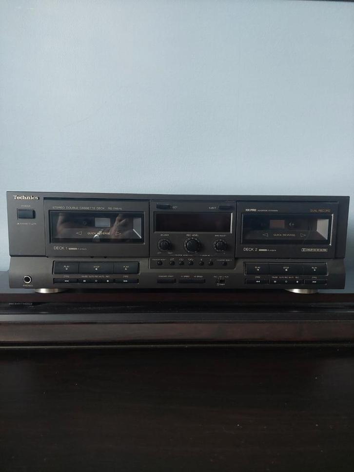 Technics RS-TR515 deck met twee cassettes, Audio, Tv en Foto, Cassettedecks, Dubbel, Overige merken, Auto-reverse, Tape counter