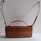 Vintage pitone handtas 1970ies, Handtassen en Accessoires, Tassen | Damestassen, Ophalen of Verzenden, Zo goed als nieuw, Bruin