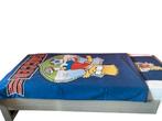 Flanellen dekbedovertrek 1 persoon (Bart Simpson), Huis en Inrichting, Ophalen, Gebruikt, Eenpersoons, Blauw