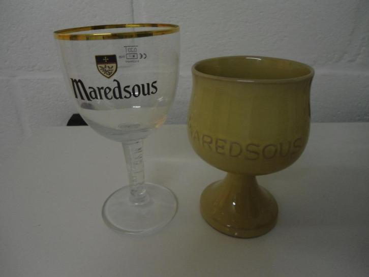 splinternieuwe maredsous bierglazen, Verzamelen, Biermerken, Nieuw, Glas of Glazen, Ophalen of Verzenden