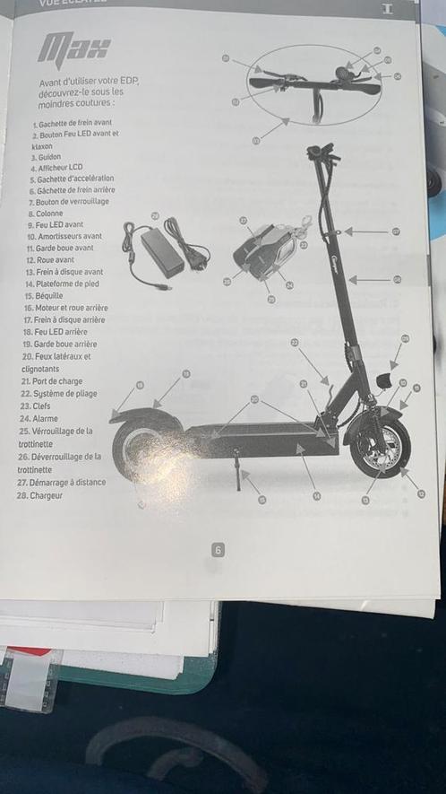 Trottinette électrique beeper, Fietsen en Brommers, Steps, Zo goed als nieuw, Overige typen