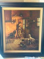 Schilderij J Leduc, Antiek en Kunst, Ophalen