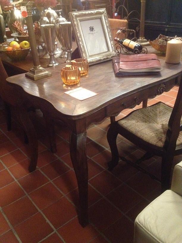 NIEUWE TEAKHOUTEN SCHRIJFTAFEL - BURO - BUREAU Flamant, Antiquités & Art, Antiquités | Bureau & Affaires, Enlèvement