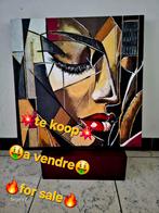 Acryl schilderij Geometrical face of a woman, Ophalen