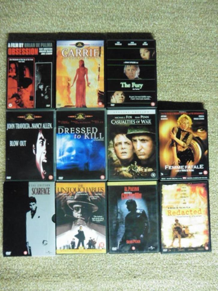 Brian De Palma Klassiekers (dvd Pakket 11 titels), Cd's en Dvd's, Dvd's | Klassiekers, Zo goed als nieuw, Thrillers en Misdaad