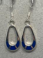 Zilveren oorbellen met lapis lazuli, Handtassen en Accessoires, Oorbellen, Blauw, Nieuw, Ophalen of Verzenden, Met edelsteen