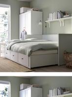 IKEA Bedbank met 3 lades, wit, 80x200 cm, Huis en Inrichting, Ophalen, Zo goed als nieuw, Wit