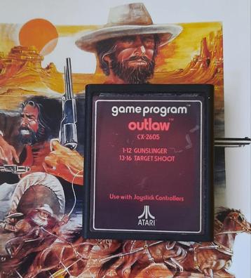 Outlaw Atari vcs 2600, Consoles de jeu & Jeux vidéo, Enlèvement ou Envoi, Utilisé