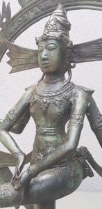 Antieke grote bronzen Shiva, Hindoeïstische Godheid. 58cm, Ophalen of Verzenden, Gebruikt