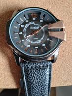 ERNEST copie van een diesel, Handtassen en Accessoires, Horloges | Heren, Ophalen, Zo goed als nieuw, Polshorloge, Leer