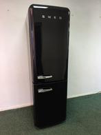 Zwarte Smeg, nieuw model bezorgen mogelijk, Ophalen, 200 liter of meer, 60 cm of meer, Met aparte vriezer