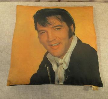 Mooi Retro Kussen met Foto van Elvis Presley - 34x34 beschikbaar voor biedingen