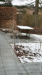 GRATIS tuintafel in teak + 2 stoelen, Tuin en Terras, Tuintafels, Ophalen