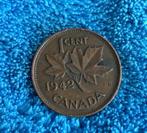 Canada : 1 cent 1942, Postzegels en Munten, Ophalen of Verzenden