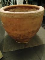 Grote terracotta bloempot, Tuin en Terras, Ophalen, Gebruikt, 40 cm of meer, Rond