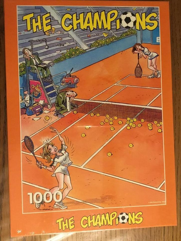 Puzzel Puzzelman 1000 stukjes the champions Tennis (NIEUW), Hobby en Vrije tijd, Denksport en Puzzels, Nieuw, Legpuzzel, 500 t/m 1500 stukjes