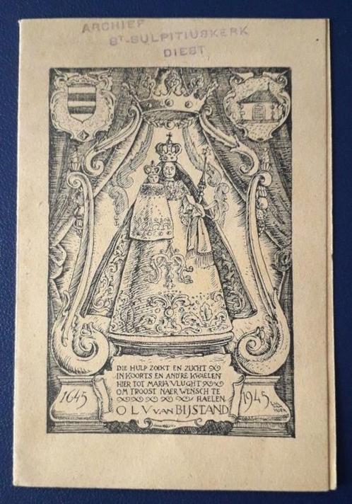 bidprentje Mariabeeld Leuvense Poort Diest, Verzamelen, Bidprentjes en Rouwkaarten, Bidprentje, Ophalen of Verzenden