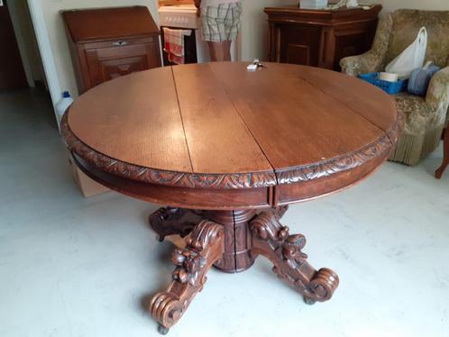 Ronde tafel in Louis-Philippe-stijl, Antiek en Kunst, Antiek | Meubels | Tafels, Ophalen