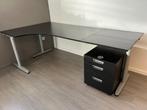 Bureau galant ikea donker bruin, Huis en Inrichting, Bureaus, Ophalen, Zo goed als nieuw, Bureau