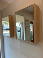 Badkamer hangkast met spiegel in Tilly vuren fineline, Neuf, Armoire à miroir, Moins de 25 cm, Moins de 100 cm