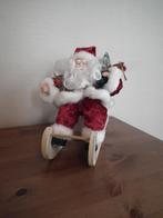 Père Noël avec sa hotte de cadeaux, assis sur sont traineau, Utilisé, Envoi
