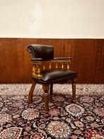 Klassiek Engels Chesterfield Captain Chair Bureaustoel, Ophalen of Verzenden