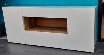 Wit gelakte dressoir (Morres Meubel-210x75x45cm (+hangkast?) beschikbaar voor biedingen