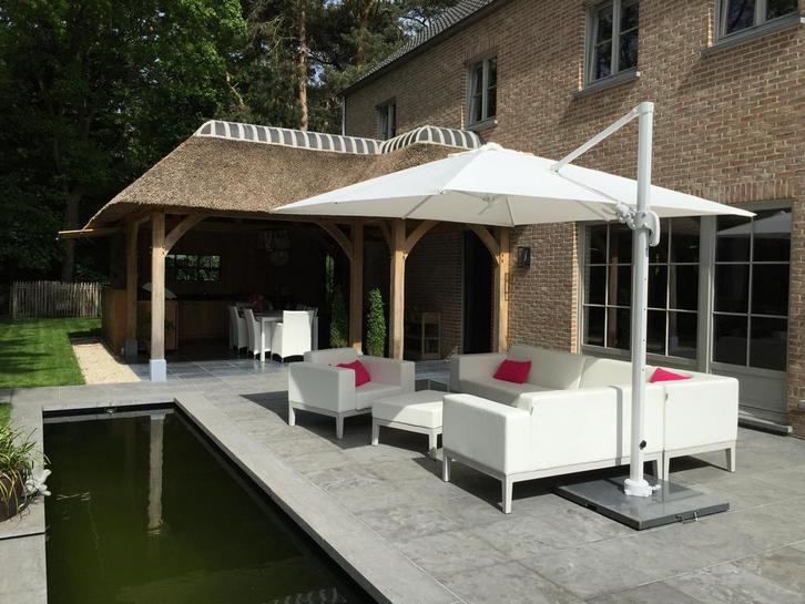 6  à 8 delig zitsalon outdoor, Tuin en Terras, Tuinsets en Loungesets, Gebruikt, Loungeset, Overige materialen, 7 zitplaatsen