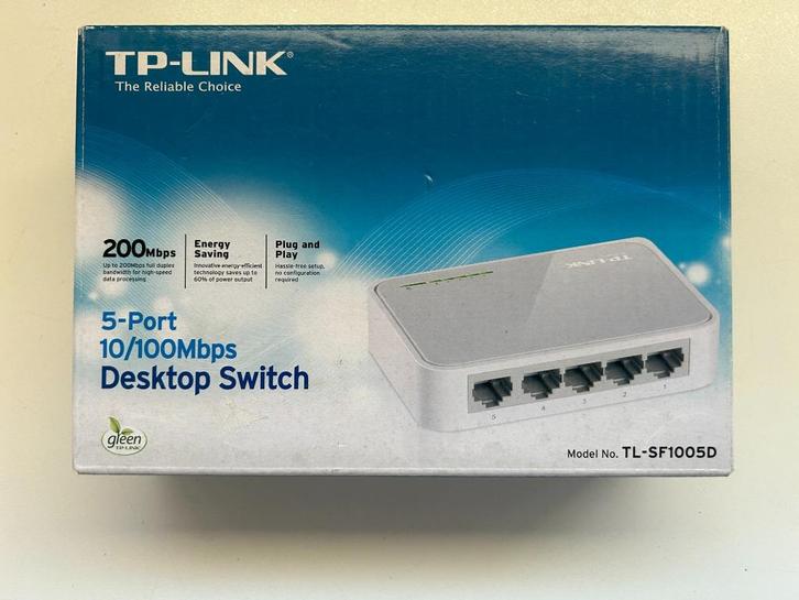 TP -link 5 port Desktop switch, Computers en Software, Netwerk switches, Zo goed als nieuw, Ophalen of Verzenden