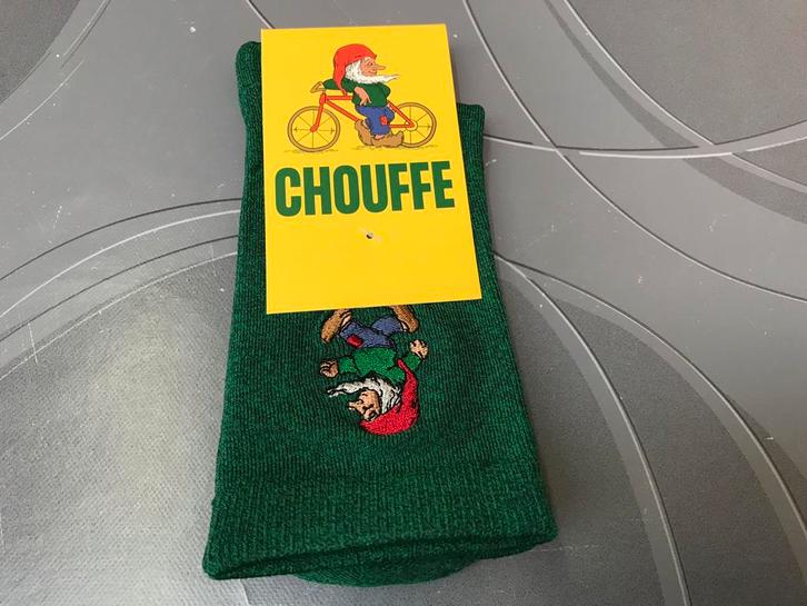 Chouffe sokken, nieuw logo, Verzamelen, Biermerken, Nieuw, Overige typen, Ophalen of Verzenden