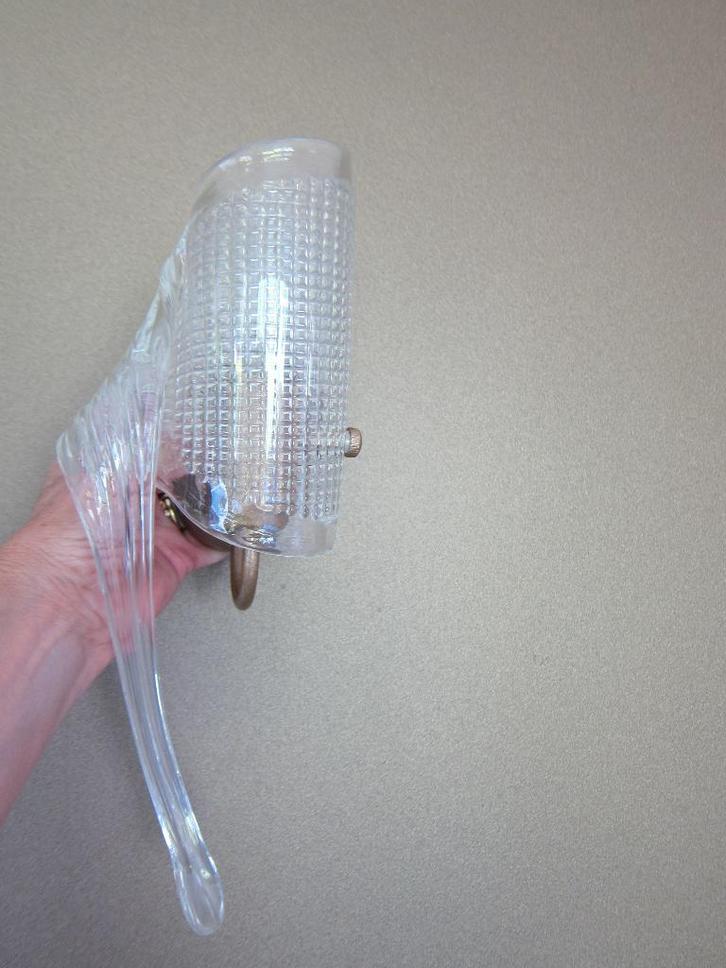 knappe wandlampen (2) in Murano-glas, Maison & Meubles, Lampes | Appliques, Comme neuf, Verre, Métal, Enlèvement ou Envoi