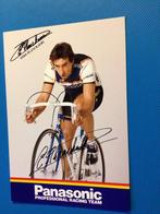 wielerkaart 1986 team panasonic  eddy planckaert signe, Verzenden, Zo goed als nieuw