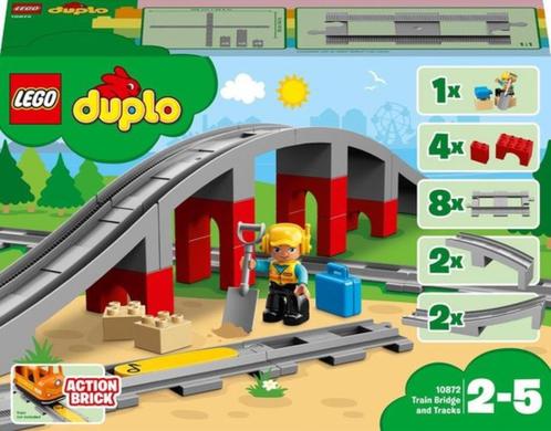 LEGO DUPLO Treinbrug en -rails - 10872, Kinderen en Baby's, Speelgoed | Duplo en Lego, Gebruikt, Duplo, Complete set, Ophalen