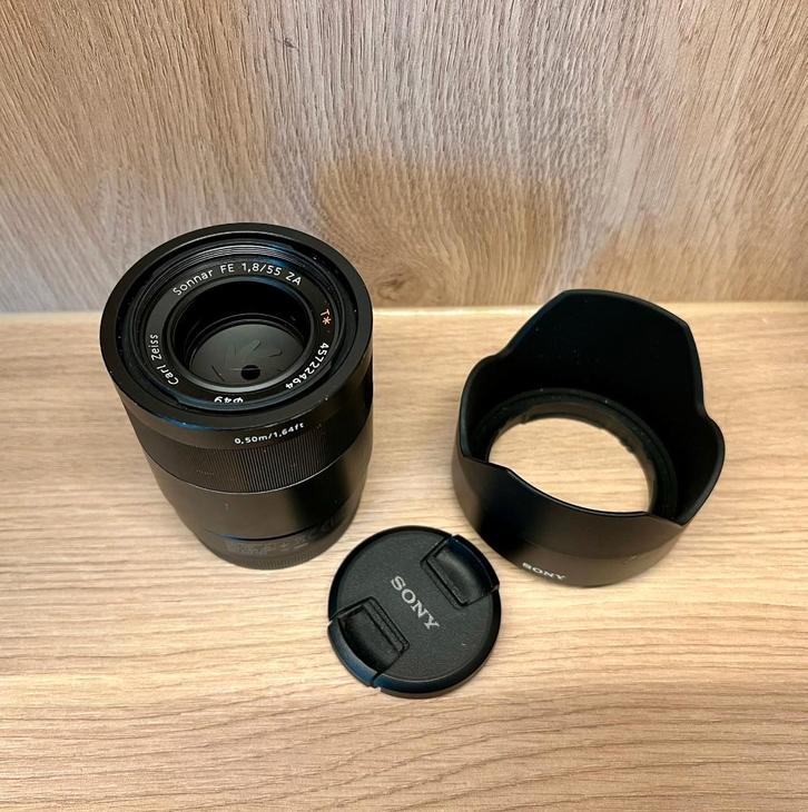 Sony Carl Zeiss Sonnar T* FE 55 mm F1.8 ZA, Audio, Tv en Foto, Foto | Lenzen en Objectieven, Gebruikt, Standaardlens, Ophalen of Verzenden