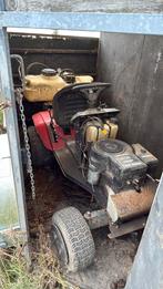 Kapotte zit maaier met Sproei systeem, Tuin en Terras, Ophalen, Zo goed als nieuw