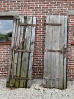 Houten poorten/deuren, Doe-het-zelf en Bouw, Ophalen, Gebruikt, Buitendeur, 200 tot 215 cm