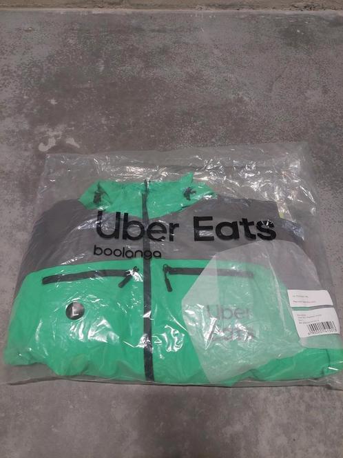 Uber Eats Winter Jas L, Kleding | Heren, Jassen | Winter, Nieuw, Maat 52/54 (L), Zwart, Ophalen