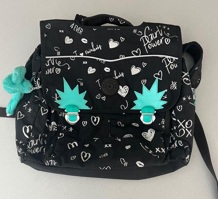 Kipling boekentas, Handtassen en Accessoires, Tassen | Schooltassen, Gebruikt, Rugtas, 30 tot 40 cm, Minder dan 30 cm, Zwart, Ophalen