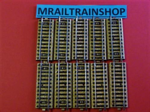 5107 MARKLIN HO -10 x RAILS DROITS/VOIES DROITS/TRA, Hobby & Loisirs créatifs, Trains miniatures | HO, Utilisé, Rails, Märklin