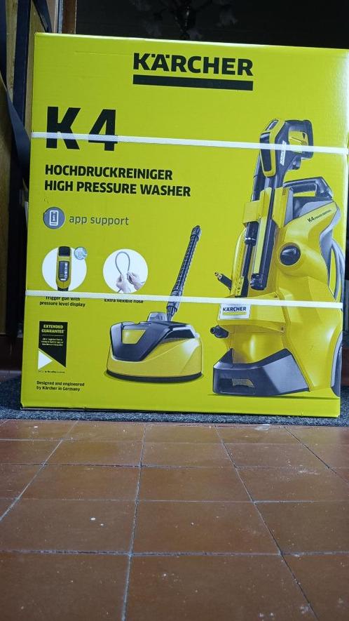 Karcher K4 + HUBO Aankoopbon=Garantie!, Tuin en Terras, Hogedrukreinigers, Nieuw, Elektrisch, Met regelbare waterdruk, Met autostop en -start